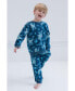 ფოტო #7 პროდუქტის Boys Jurassic Park T-Rex Fleece Pullover Sweatshirt and Pants Set to