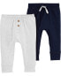 Фото #1 товара Baby 2-Pack Pull-On Pants NB