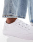 ASOS DESIGN Wide Fit Dizzy lace up trainers in white