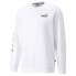 Фото #1 товара Puma Essential Logo Repeat Graphic Crew Neck Sweatshirt Mens White 67399002