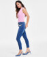 Фото #3 товара Women's Mid-Rise Embellished Skinny Jeans, Created for Macy's