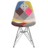 Фото #3 товара Elon Series Milan Patchwork Fabric Chair With Chrome Base