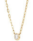 ფოტო #2 პროდუქტის Diamond Bezel Solitaire Pendant Necklace (1/4 ct. t.w.) in 14k Gold, 16" + 2" extender