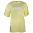 Фото #1 товара Puma Ultra Boyfriend Crew Neck Short Sleeve T-Shirt Womens Yellow Casual Tops 58