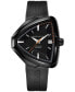 ფოტო #1 პროდუქტის Unisex Swiss Automatic Ventura Elvis80 Black Rubber Strap Watch 43x45mm H24585331