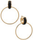 Фото #1 товара Серьги DKNY Gold-Tone Large Ring Charm Tubular Hoop