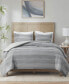 Фото #1 товара CLOSEOUT! Drew 3-Pc. Clipped Jacquard Duvet Cover Set, Full/Queen