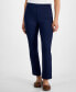 ფოტო #7 პროდუქტის Petite Mid Rise Pull On Straight Leg Ponte Pants, Created for Macy's