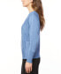 ფოტო #3 პროდუქტის Women's Ribbed Block-Stitch Dolman-Sleeve Sweater