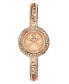 ფოტო #1 პროდუქტის Women's Swiss Rose Gold Ion Plated Stainless Steel Bangle Bracelet Watch 28mm