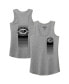 ფოტო #1 პროდუქტის Women's Heather Gray NASCAR 75th Anniversary Racerback Tank Top