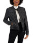 Juniors' Faux-Fur-Lined Moto Jacket