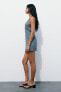 Фото #6 товара Джинсовое платье trf с горловиной халтер ZARA