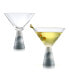 Фото #1 товара Marble Martini Glasses, Set of 2, 9 Oz