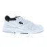Фото #2 товара Lacoste Lineshot 124 2 SMA Mens White Leather Lifestyle Sneakers Shoes