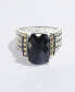 ფოტო #3 პროდუქტის Eclipse by EFFY® Onyx Statement Ring in Sterling Silver & 18k Gold