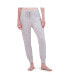 ფოტო #1 პროდუქტის Women's Ribbed Drawstring Jogger Pajama Pant