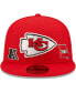 Фото #3 товара Men's Red Kansas City Chiefs Identity 59FIFTY Fitted Hat