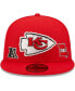 Головной убор New Era мужской красный кепка Kansas City Chiefs Identity 59FIFTY. Красный, 7 1/2 - фото #4