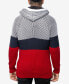 Фото #2 товара Men's Color Blocked Hooded Sweater