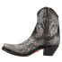 Фото #3 товара Corral Boots Art 21 Crystal Snip Toe Cowboy Booties Womens Black Casual Boots C3