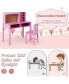 Фото #6 товара Kids Desk and Chair Set with Hutch and Bulletin Board for 3+ Kids