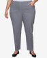 Фото #1 товара Plus Size Point of View Shaping Tummy Control Flat Front Average Length Pants