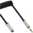 Фото #2 товара InLine Slim Audio spiral cable 3.5mm male / female - 4-pin - Stereo - 2m