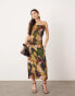 Фото #1 товара ASOS EDITION textured cami midi dress in contrast print