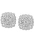 ფოტო #3 პროდუქტის EFFY® Diamond Cluster Stud Earrings (1-1/20 ct. t.w.) in 14k White Gold