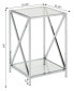 Фото #5 товара Oxford Chrome End Table with Shelf