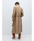 ფოტო #5 პროდუქტის Women's Shirt Collar Cotton Trench Coat