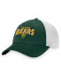 Фото #1 товара Men's Green, White Baylor Bears Breakout Trucker Snapback Hat