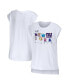 Фото #1 товара Women's White New York Giants Greetings From Muscle T-shirt