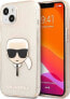 Karl Lagerfeld Etui Karl Lagerfeld KLHCP13SKHTUGLGO Apple iPhone 13 mini złoty/gold hardcase Glitter Karl`s Head