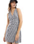 Фото #1 товара Tommy Jeans strappy mini dress in gingham print