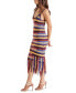 Women's Raya Striped Crochet Fringe-Hem Dress