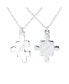 Фото #1 товара Best Friends 2 pcs Set BFF Split Break Apart Puzzle Word MOM Mother Daughter Pendant Necklace for Women .925 Sterling Silver Customizable