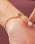 Accessorize Z stainless steel gold plated omega bracelet in gold