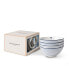 Blueprint Collectables Candy Stripe Bowls in Gift Box, Set of 4