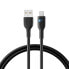 Фото #1 товара Kabel przewód do iPhone z diodą LED USB - Lightning 2.4A 1.2m czarny