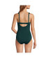 ფოტო #2 პროდუქტის Women's D-Cup Chlorine Resistant Smoothing Control Mesh High Neck One Piece Swimsuit