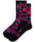 Women's Fuzzy Flowers Crew Socks