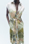 Фото #2 товара Платье-рубашка с принтом — zw collection ZARA
