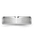 ფოტო #2 პროდუქტის Cobalt Sterling Silver Inlay Satin Beveled Edge Band Ring