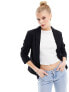 Фото #1 товара Vero Moda stretch jersey lined blazer in black