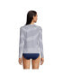 Petite Crew Neck Long Sleeve Rash Guard UPF 50 Swim Tee