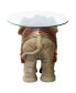 Фото #5 товара Журнальный столик Design Toscano Фестиваль слонов в Джайпуре с стеклянной столешницей
