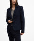 Фото #1 товара Women's Blunt Stitching Fitted Blazer