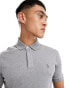 Polo Ralph Lauren icon logo pima cotton polo custom fit in charcoal marl